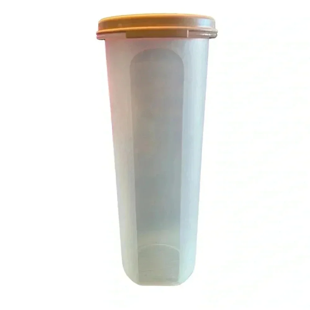 Vintage Tupperware #1643-18 Modular Mate Keeper with Pink Lid 1607-7 30 Fluid Oz